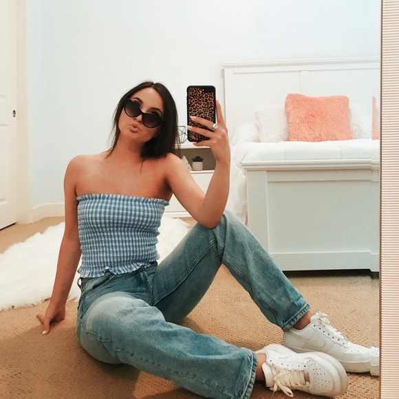 gingham tube top | f21 - Picture 2 of 5